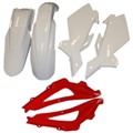 KIT PLASTICO XFUN HUSQVARNA TE250/450 08/09 VERMELHO/BRANCO