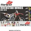 KIT ADESIVO CINCO PERSONALIZADO ROCKSTAR WINGS