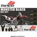 KIT ADESIVO CINCO PERSONALIZADO MONSTER BLACK