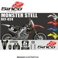 KIT ADESIVO CINCO PERSONALIZADO MONSTER STELL