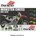 KIT ADESIVO CINCO PERSONALIZADO MONSTER CHESS