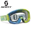 OCULOS SCOTT MX RECOIL Xi PRO 14 CLEAR WORKS/VINYL LIME GREEN/BLUE