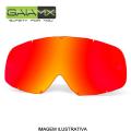 LENTE OCULOS GAIA CLEAR REVO ANTI FOG C/ TRAVA PARA TEAR OFF (ESPELHADA)