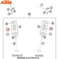 MOLA DE ESC/ADMISSAO ORIGINAL KTM SX-F/XC-F/XCF-W250 08/12 EXC-F/XCF-W350 12